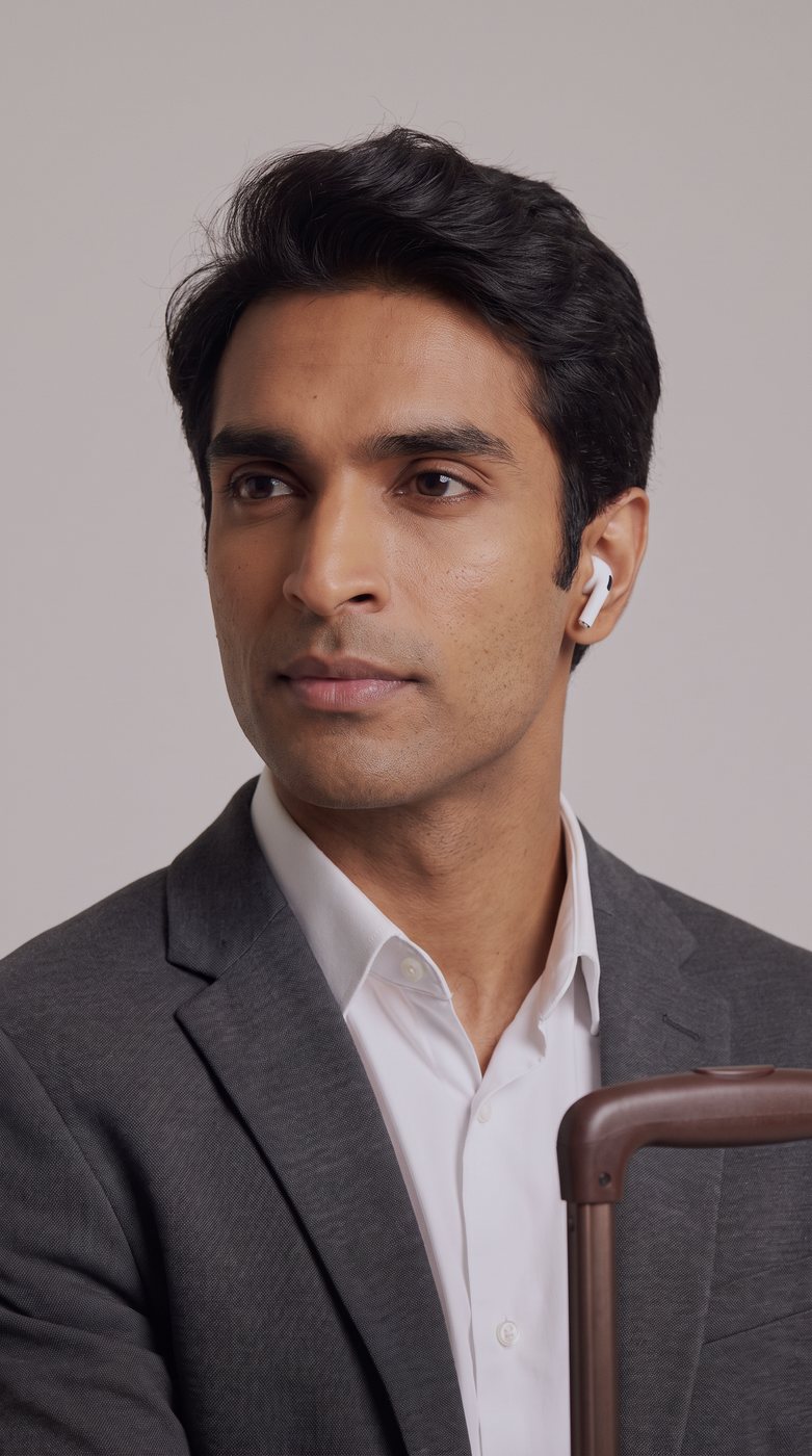 Business traveler · close-up